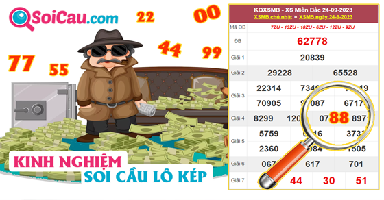 Hướng dẫn soi cầu lô kép miền Bắc đơn giản chính xác